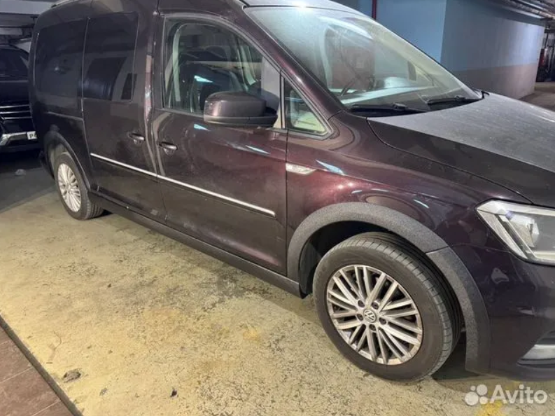 Пороги VW CADDY 4 MAXI шегрень (CT-CDY-S10)