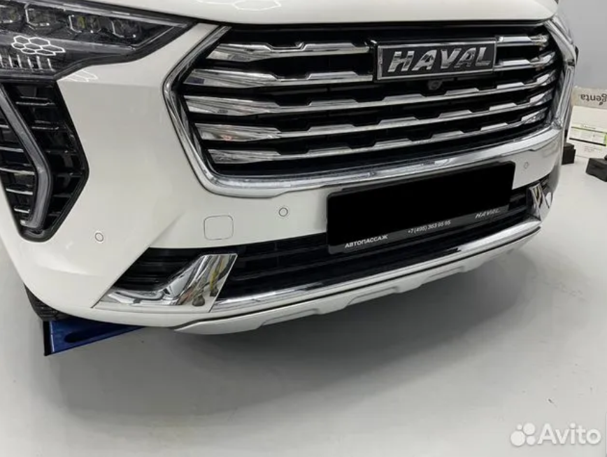 Накладка переднего бампера Haval Jolion серебро (CT-JOL-D02P)