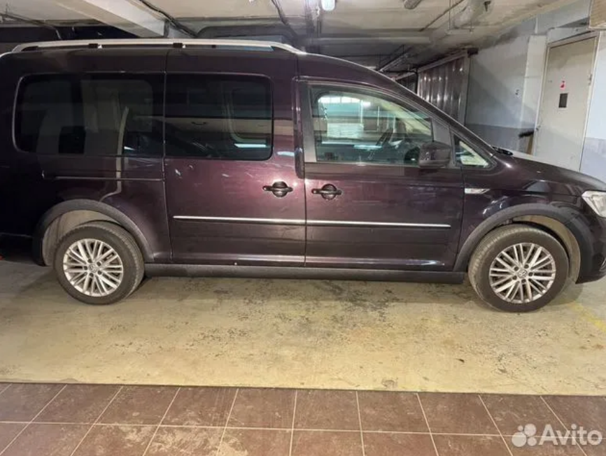 Пороги VW CADDY 4 MAXI шегрень (CT-CDY-S10)