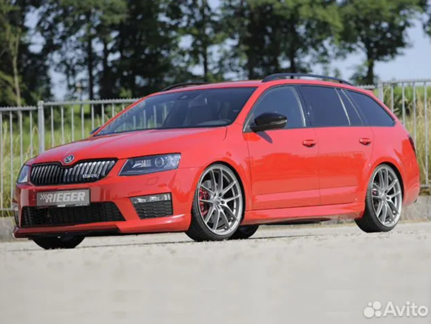 Пороги Skoda Octavia A7 R-Style (CT-SKOA7-S03)