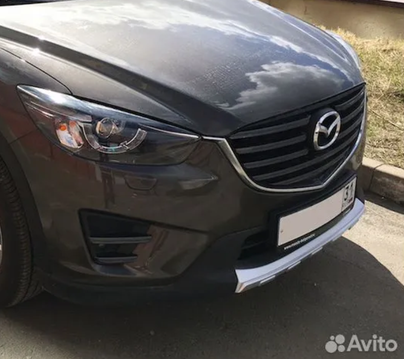 Накладка переднего бампера Mazda CX-5 SKY (вставка в центр бампера) (CT-CX5-B02)