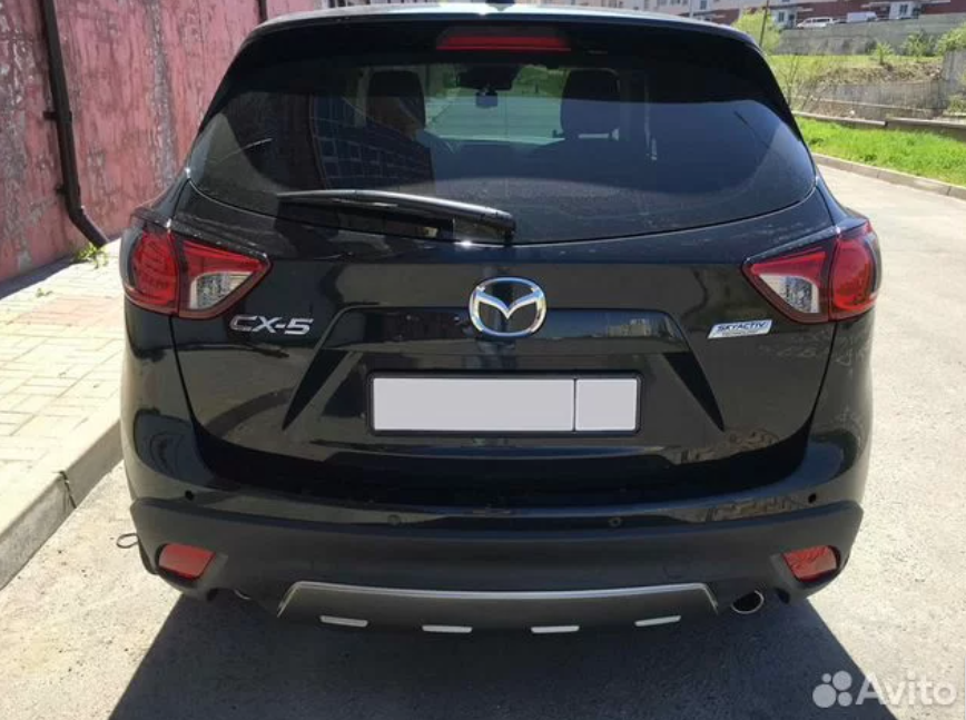 Накладка Заднего бампера Mazda CX-5 SKY (вставка в центр бампера) (CT-CX5-B03)