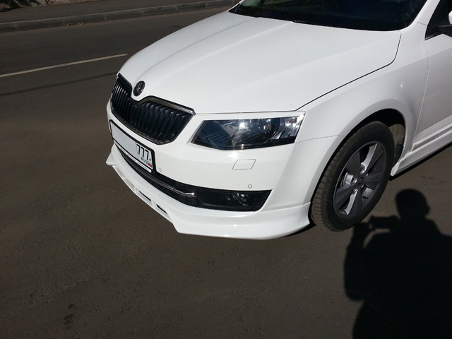 Передняя накладка Skoda Octavia А7 (CT-SKOA7-B01)