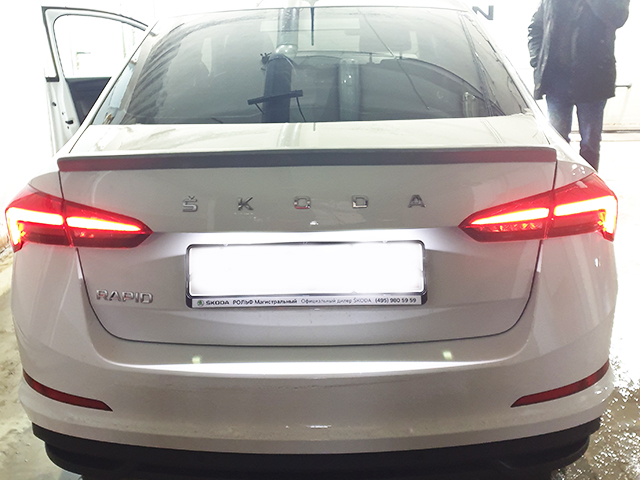 Спойлер Skoda Rapid CSR сабля (CT-RAP-SP03)