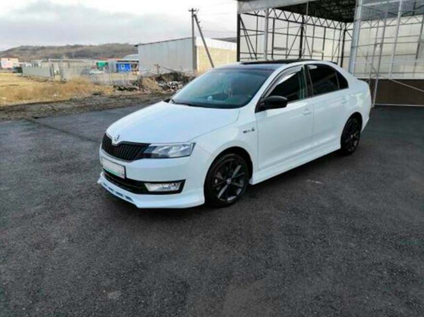 Обвес для Skoda Rapid CSR Style (пер. накладка, зад. накладка, пороги) (CT-RAP-BK01)