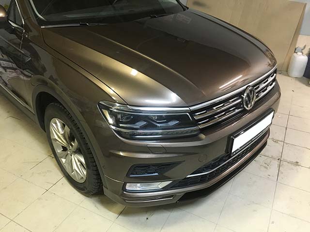 Накладка Parsan на передний бампер для Volkswagen Tiguan MK2 (PA-VWTII-PN01)