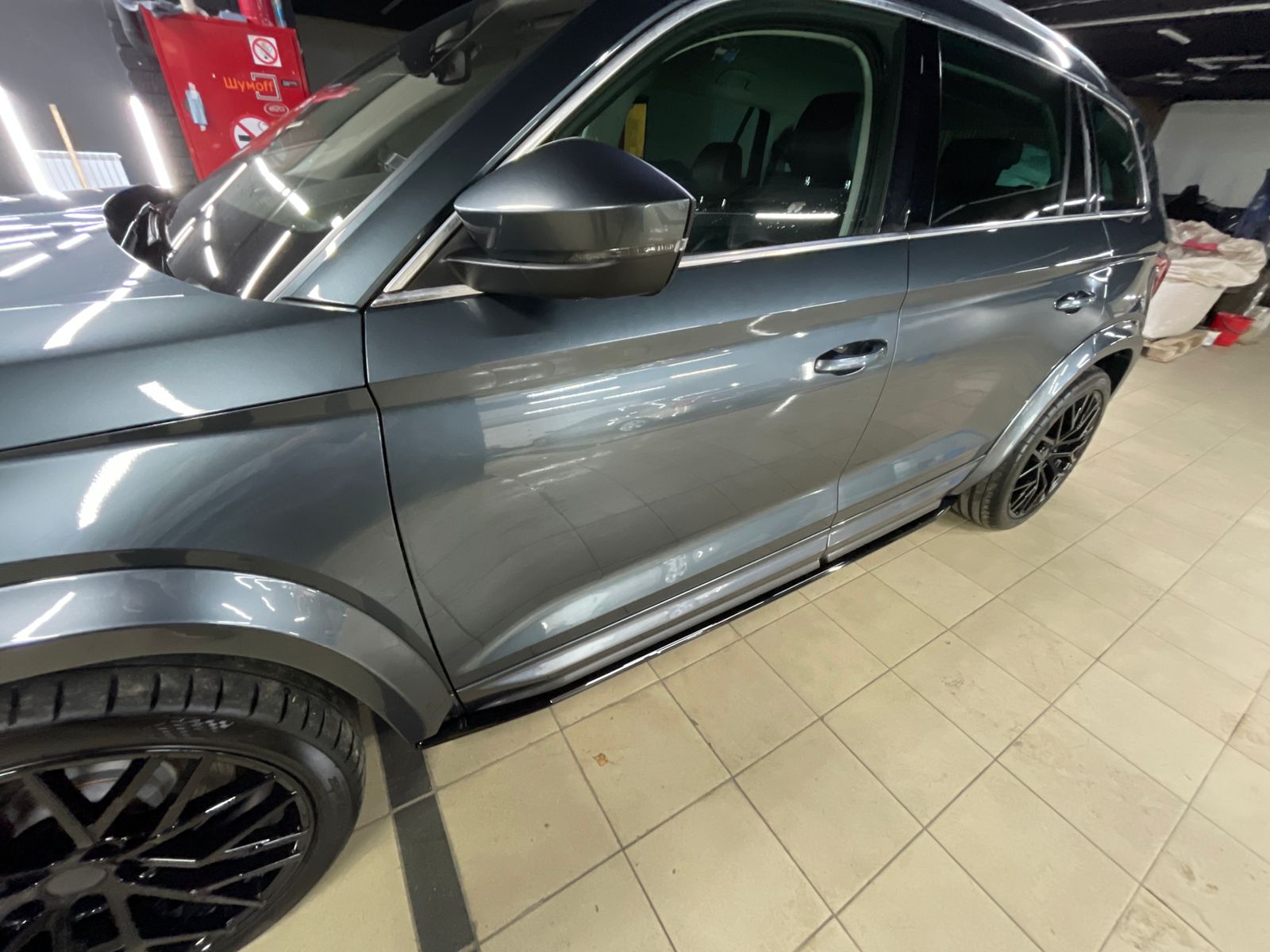 Накладки под пороги Skoda Kodiaq PARSAN (PT-SKKQ-SS01)