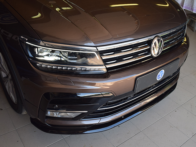 Сплиттер Parsan для Volkswagen Tiguan MK2 R-Line / Sportline (PA-VWTIIR-SP01)