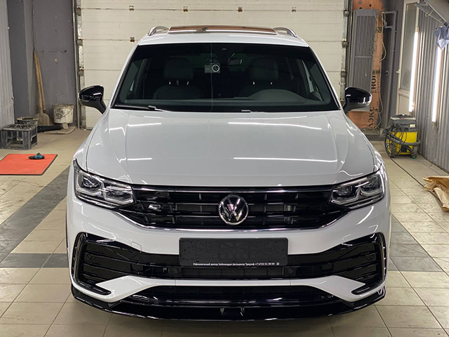 Сплиттер Parsan для Volkswagen Tiguan MK2 R-Line рестайлинг (PT-VWTG-FS02)