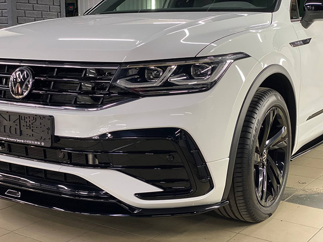 Сплиттер Parsan для Volkswagen Tiguan MK2 R-Line рестайлинг (PT-VWTG-FS02)