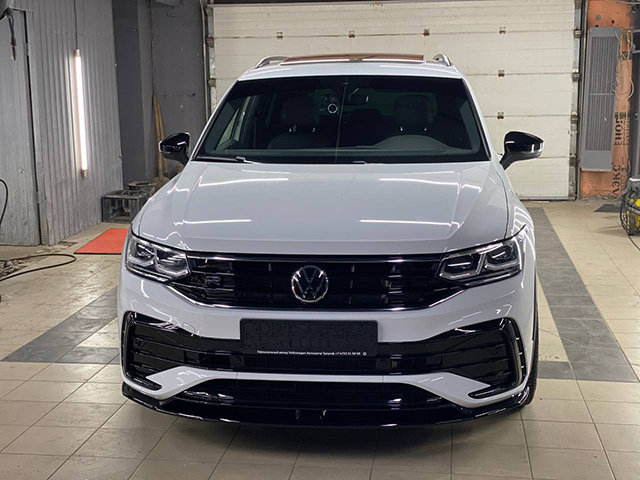 Сплиттер Parsan для Volkswagen Tiguan MK2 R-Line рестайлинг (PT-VWTG-FS02)