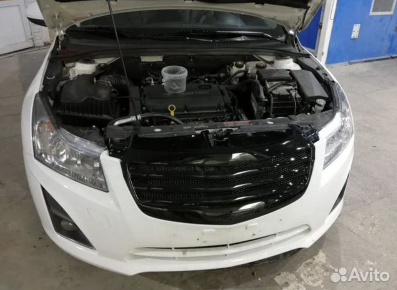 Решетка радиатора Chevrolet Cruze рестайлинг (13+) Mercedes Style (CT-CHCR-G02)