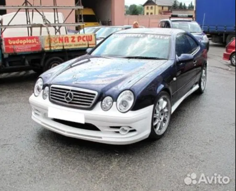 Передний бампер Mercedes Benz W208 CLK (CT-W208-FB01)